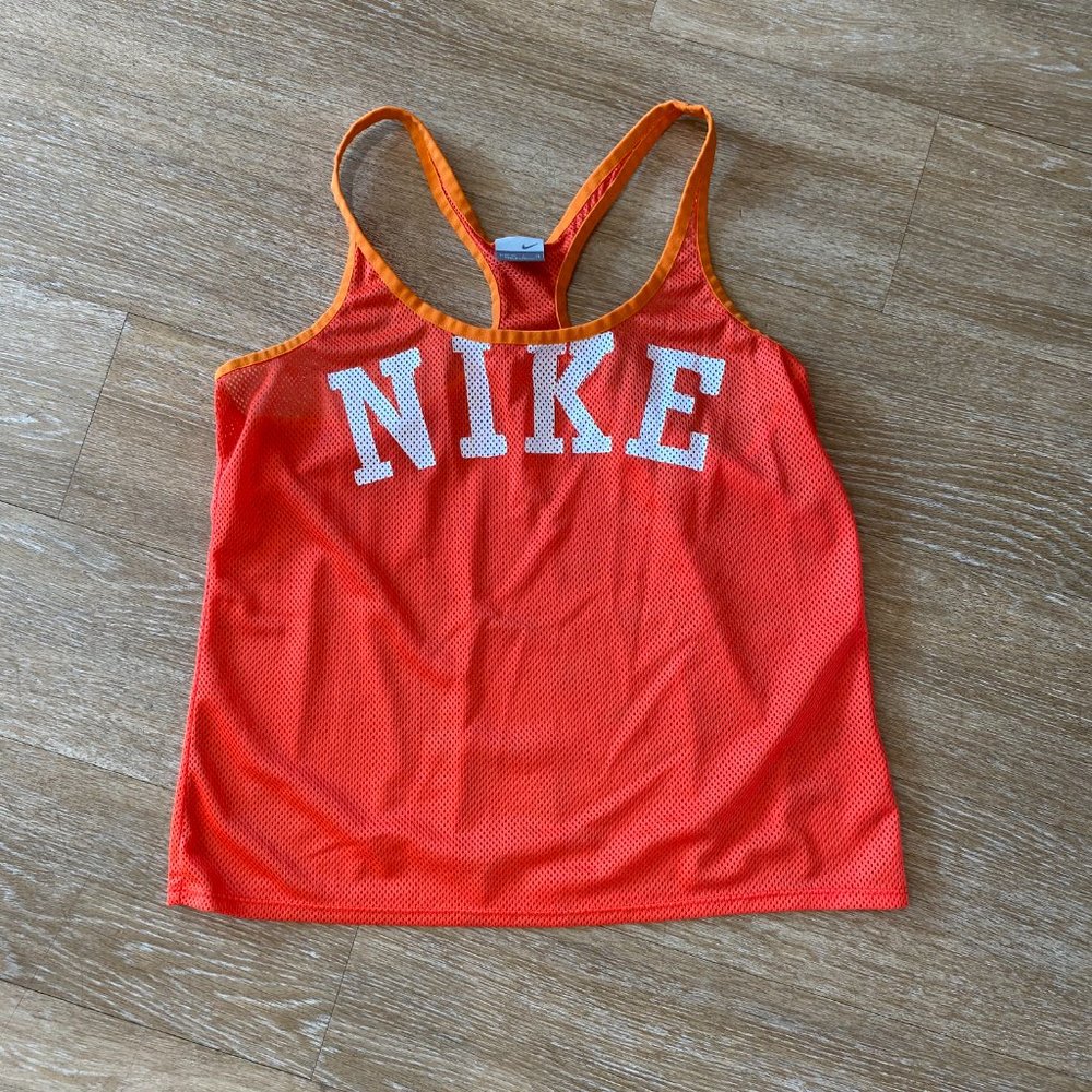 Girls 12-14 Mesh Nike Tank Top Red